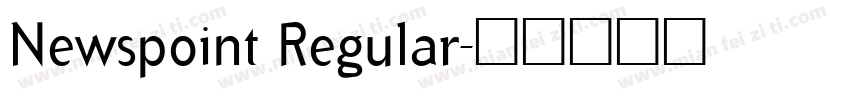 Newspoint Regular字体转换